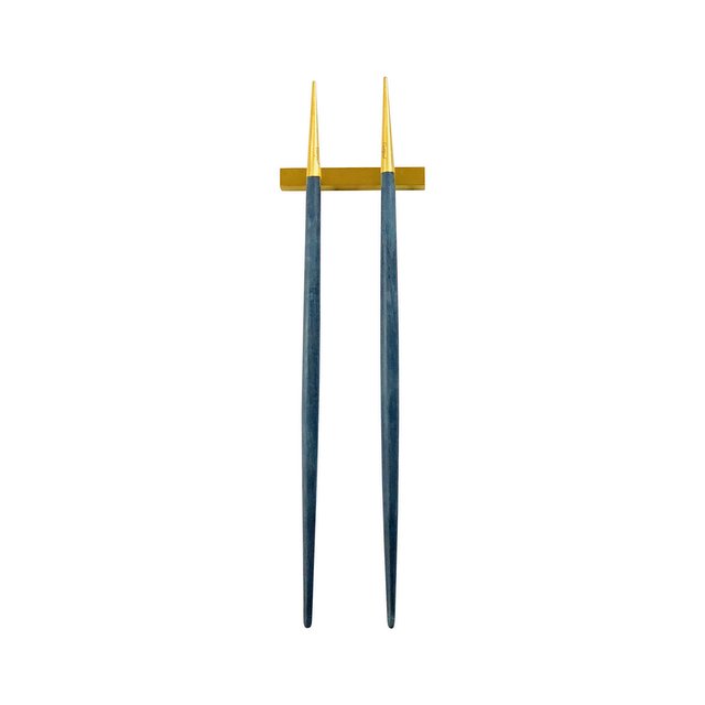 Gold Blue/Brushed Gold Chopstick